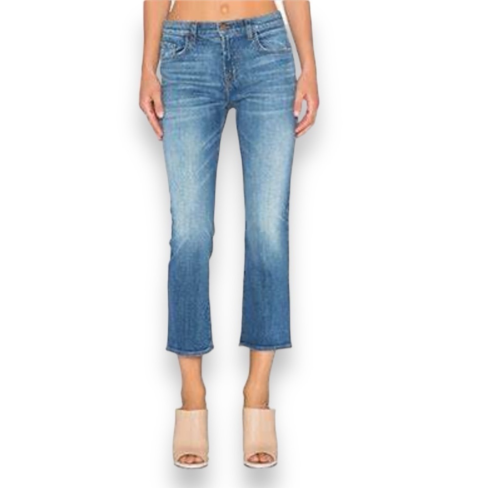 J Brand Adele Crop ankle Straight leg High Rise RIVAL Denim Jeans 27 -- 8334E476